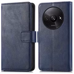 imoshion Étui de télephone portefeuille de luxe Xiaomi Redmi A3 - Bleu foncé