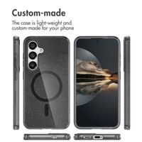 imoshion Coque Pailletée avec MagSafe Samsung Galaxy S25 - Glitter Noir