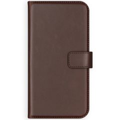 Selencia Étui portefeuille en cuir véritable Samsung Galaxy S20 - Marron