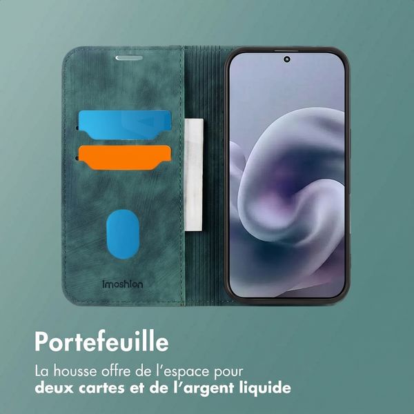 imoshion Étui de téléphone portefeuille Slim Motorola Moto G86 Power - Vert