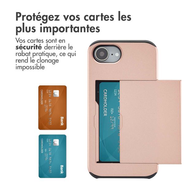 imoshion Coque arrière avec porte-cartes Apple iPhone 17e / 16e - Rose Doré