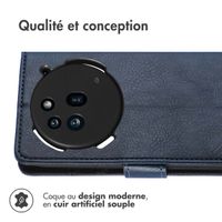 imoshion Étui de télephone portefeuille de luxe Nothing Phone (3a) Pro - Bleu foncé