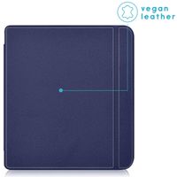imoshion Étui de liseuse portefeuille Slim Hard Kobo Libra Colour - Bleu foncé