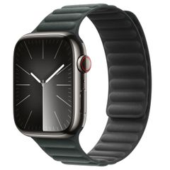 Apple Bracelet à maillons magnétique FineWoven Apple Watch | 44/45/46/49 mm - Taille S/M - Evergreen