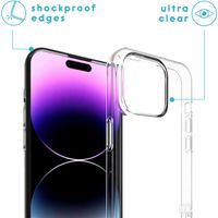 imoshion Coque arrière transparente avec cordon Apple iPhone 15 Pro Max - Rose Doré