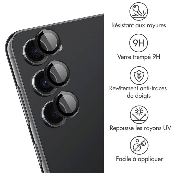 imoshion Lot de 2 protections d'objectif de caméra Samsung Galaxy S24 - Noir