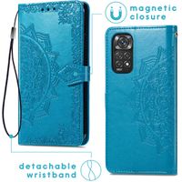 imoshion Etui de télephone Mandala Xiaomi Redmi Note 11 Pro - Turquoise