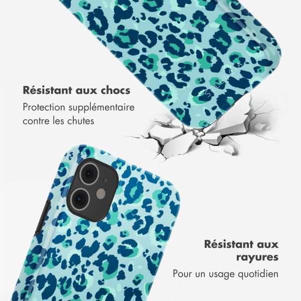 Selencia Coque arrière Vivid Apple iPhone 11 - Wild Spots Light Blue
