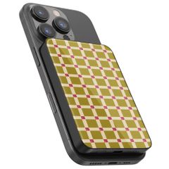 Selencia Powerbank Vivid 5 000 mAh - MagSafe et Qi - Black / Check This Olive