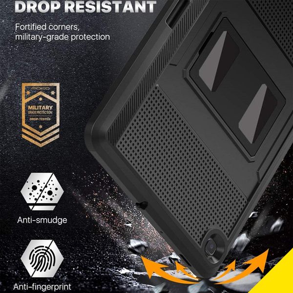 Accezz Coque Rugged Back Samsung Galaxy Tab S6 Lite (2020/2022/2024)  - Noir