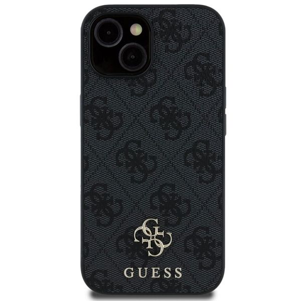Guess Coque 4G Metal Logo MagSafe Apple iPhone 15 - Noir