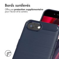 imoshion Coque Brushed Apple iPhone 17e / 16e - Bleu foncé