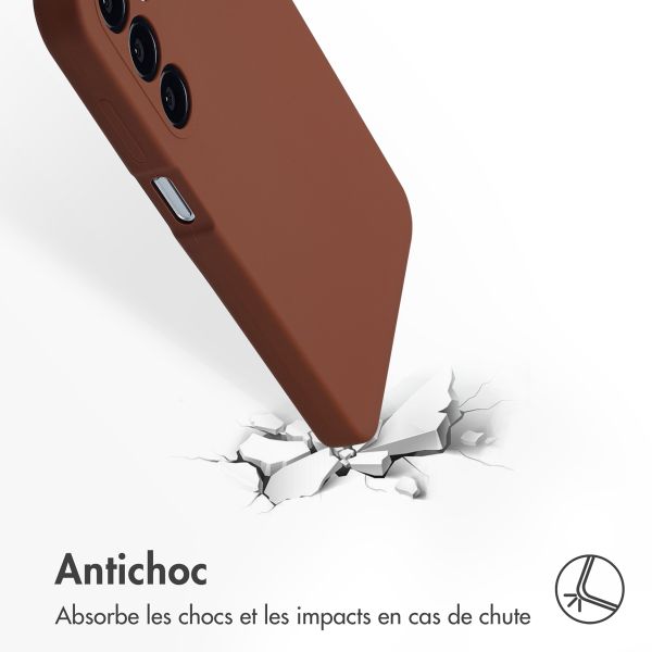 Accezz Coque Liquid Silicone Samsung Galaxy A16 - New Tea Brown