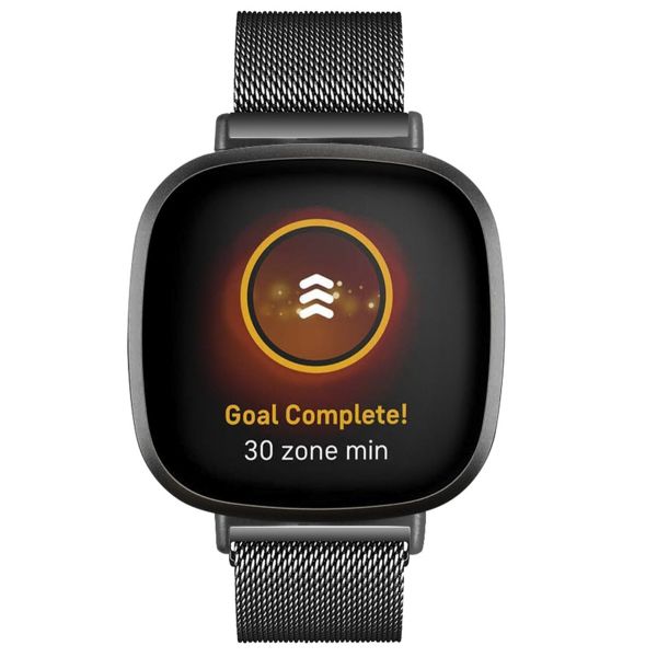 imoshion Bracelet milanais montre multipack Fitbit Versa 4 / 3 / Sense (2) - Noir & Rose