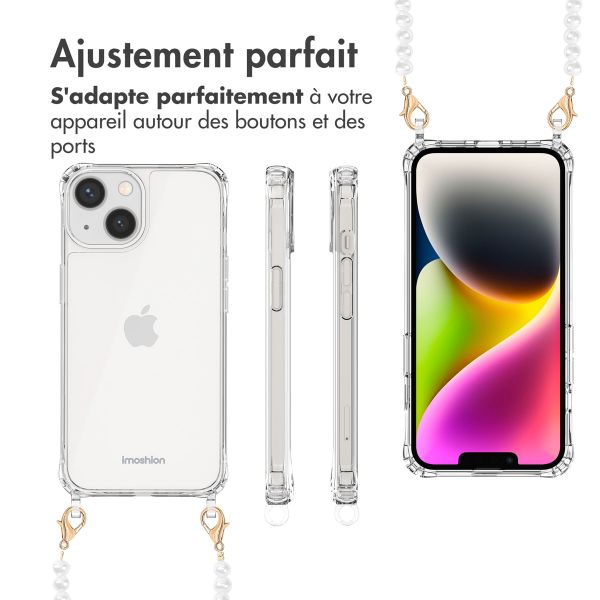 imoshion Coque avec cordons de téléphone Apple iPhone 14 - Perles