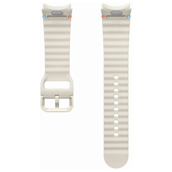 Samsung Bracelet Sport original Samsung Galaxy Watch 4 / 5 / 6 / 7 / FE (20 mm) - Taille M/L - Cream