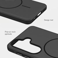 imoshion Coque arrière Color avec Thin MagSafe Ring Samsung Galaxy S25 / S24 - Noir