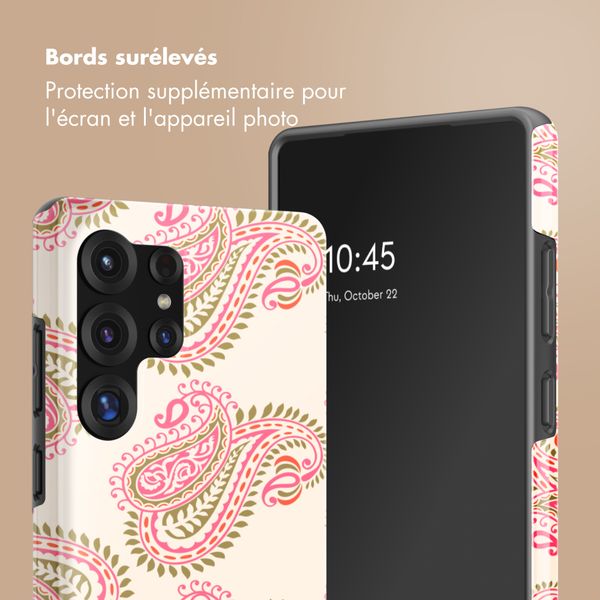 Selencia Coque arrière Vivid avec MagSafe Samsung Galaxy S25 Ultra - Paisley Blush