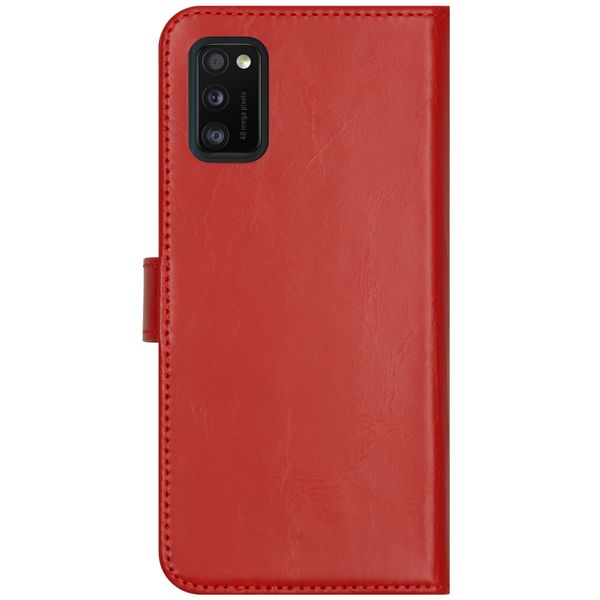 Selencia Étui portefeuille en cuir véritable Samsung Galaxy A41 - Rouge
