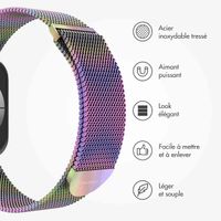 imoshion Bracelet magnétique milanais Apple Watch | 38/40/41/42 mm - Taille M - Colorful