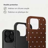 Selencia Coque arrière Vivid Apple iPhone 16 Pro Max - Happy Dots Chocolate