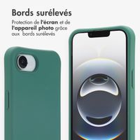 imoshion Coque arrière Color avec cordon amovible et MagSafe Apple iPhone 17e / 16e - Vert foncé