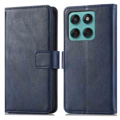 imoshion Étui de télephone portefeuille de luxe Motorola Edge 60 Fusion - Bleu foncé