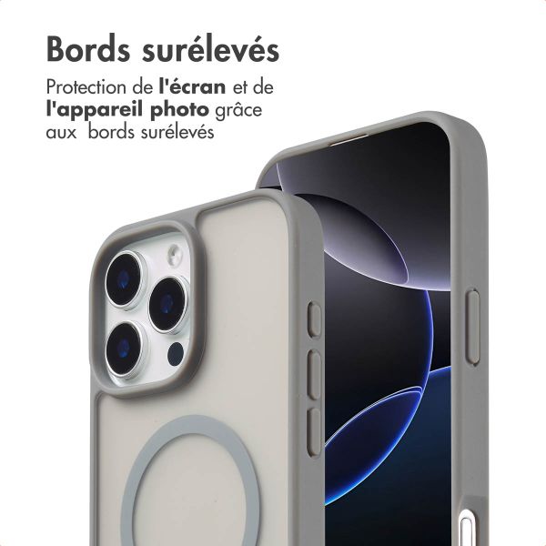 imoshion Coque Color Guard avec MagSafe Apple iPhone 16 Pro Max - Gris