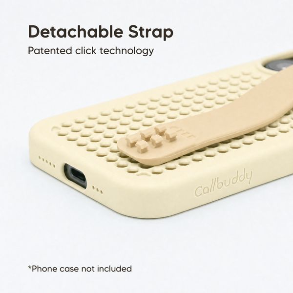 Callbuddy Sangle multifonctionnelle Apple iPhone 17 / 17e / 16e / 15 / 14 / 13 - Beige