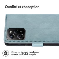 imoshion Étui de télephone portefeuille de luxe Xiaomi Poco X5 Pro 5G - Bleu clair