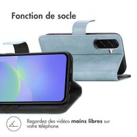 imoshion Étui de télephone portefeuille de luxe Samsung Galaxy A37 (5G) - Bleu clair