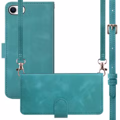 imoshion Etui de télephone portefeuille avec cordon Apple iPhone SE (2022 / 2020) / 8 / 7 - Turquoise
