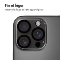 imoshion Protection Caméra en verre trempé 2 Pack Apple iPhone 16 Pro / 16 Pro Max - Noir