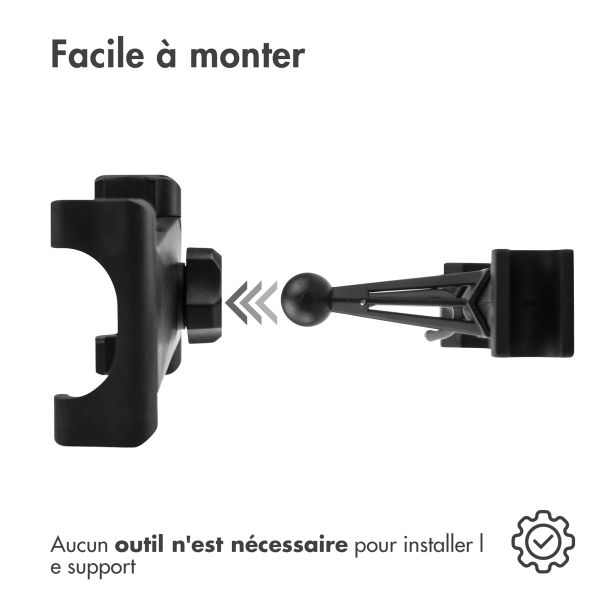 imoshion Support pour tablette à fixer sur l'appuie-tête de voiture - Noir