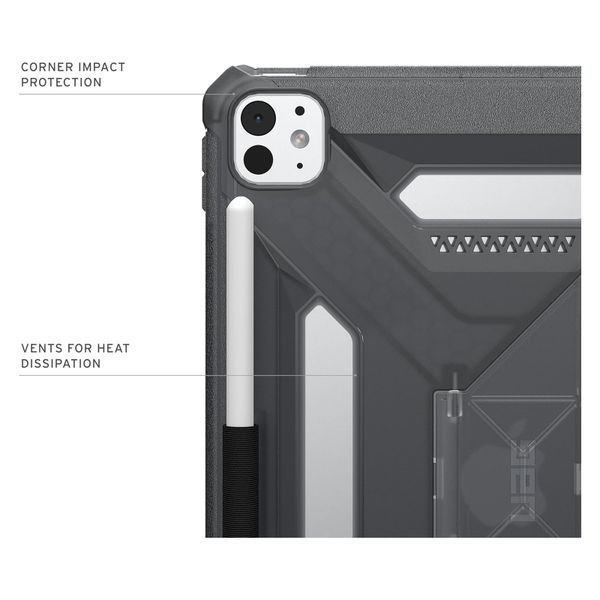UAG Coque arrière Scout Plus avec support Scout Apple iPad Pro 11 (2025) M5 / (2024) M4 - Ash