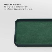 Selencia Étui portefeuille amovible Olyn avec MagSafe Samsung Galaxy S23 - Vert