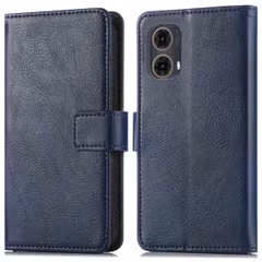 imoshion Étui de télephone portefeuille de luxe Motorola Moto G85 - Bleu foncé