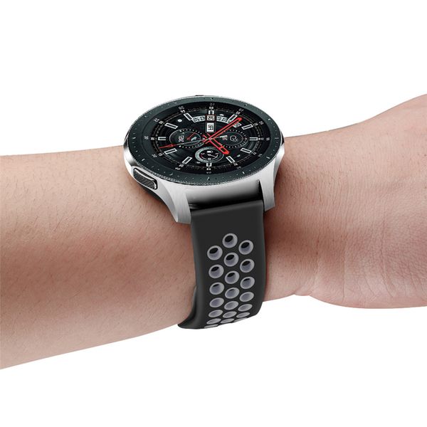 imoshion Bracelet sport silicone Samsung Galaxy Watch 3 (45 mm) / Watch (46 mm) / Gear S3 Frontier / Gear S3 Classic (22 mm) - Noir