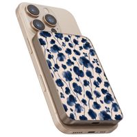 Selencia Powerbank Vivid 5 000 mAh - MagSafe et Qi - Desert Gold / Midnight Blossom