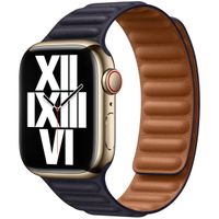 Apple Bracelet Leather Link Apple Watch | 38/40/41/42 mm - Taille M/L - Ink