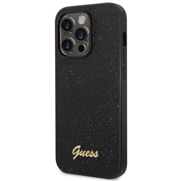 Guess Coque Glitter Flakes Apple iPhone 14 Pro Max - Noir