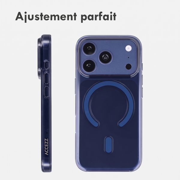 Accezz Lite coque arrière avec MagSafe Apple iPhone 18 Pro / 17 Pro - Bleu foncé