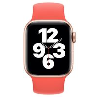 Apple Bracelet Boucle unique en Silicone Apple Watch | 38/40/41/42 mm - Taille 9 - Pink Citrus