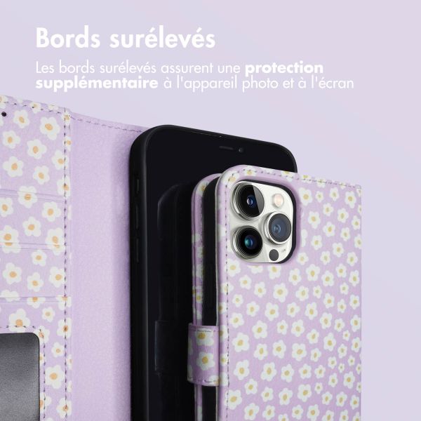 imoshion Étui de télephone portefeuille Design Apple iPhone 12 (Pro) - White Daisy