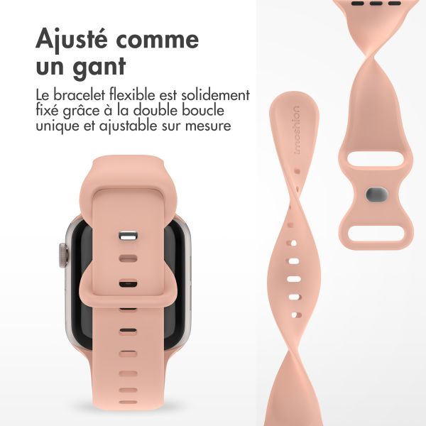 imoshion Bracelet en silicone⁺ Apple Watch | 44/45/46/49 mm - Taille M/L - Vintage Rose