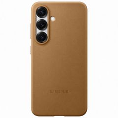 Samsung Original Coque KindSuit en Cuir Végan Samsung Galaxy S25 - Doré