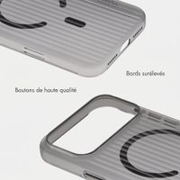 Accezz Coque arrière Lite avec MagSafe | Fluted | Apple iPhone 18 Pro Max / 17 Pro Max - Noir