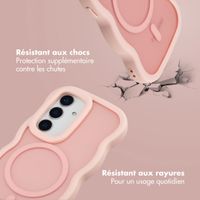 Selencia Coque arrière Wavy avec MagSafe Samsung Galaxy S25 / S24 - Soft Pink