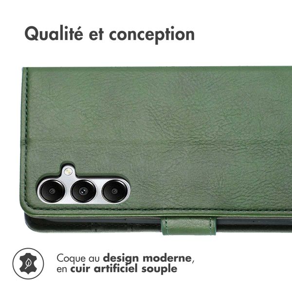 imoshion Étui de télephone portefeuille de luxe Samsung Galaxy A55 - Vert