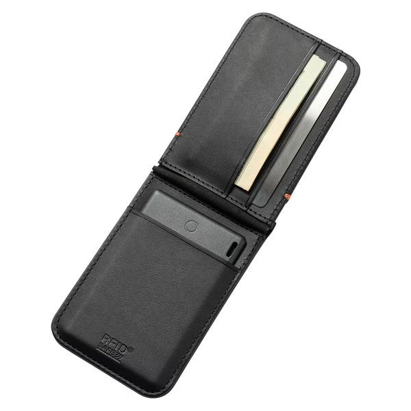 UAG Metropolis portefeuille avec tracker - Compatible avec Apple et Android - Kevlar Black